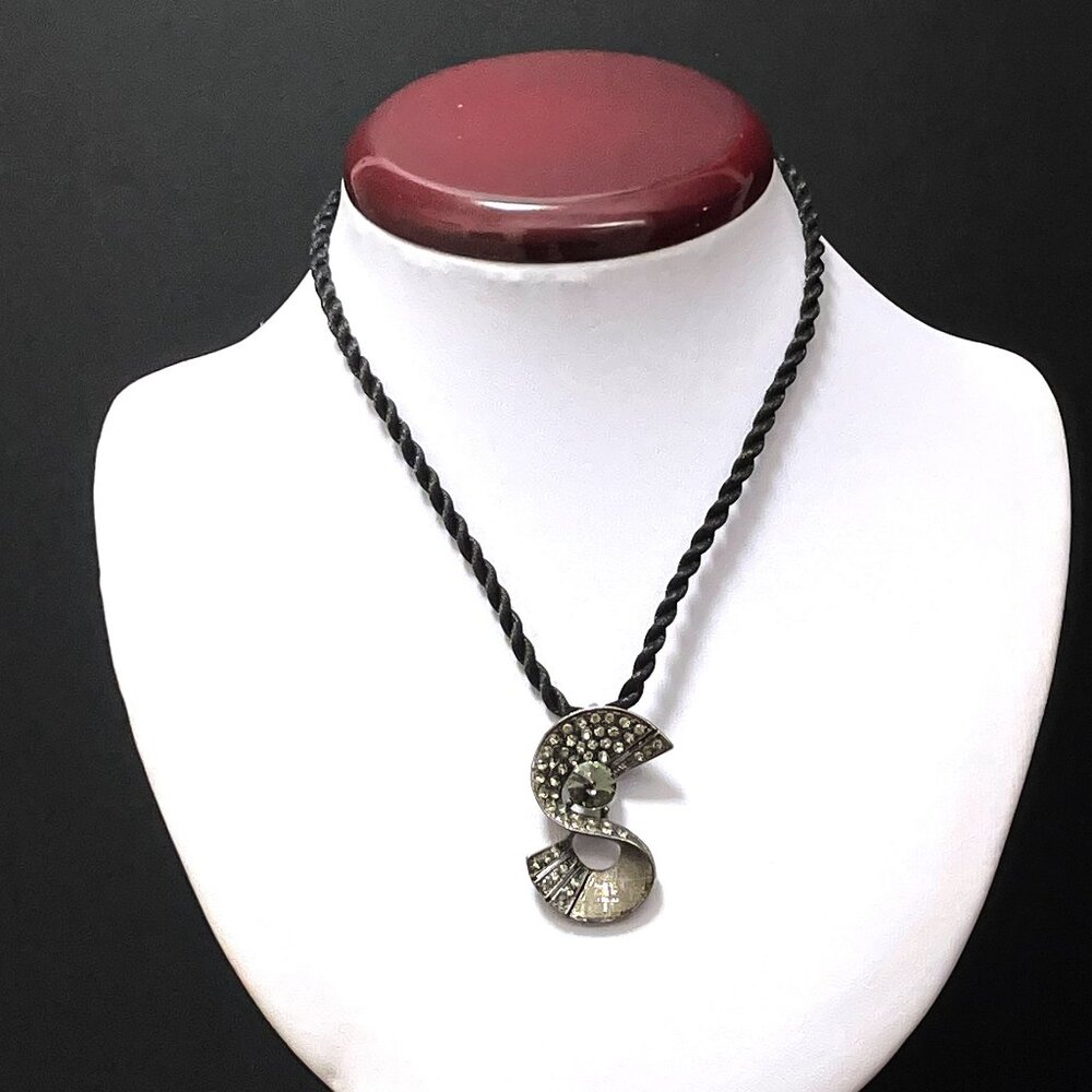 Knitted Rope Necklace Drop Pendant China Length 16"